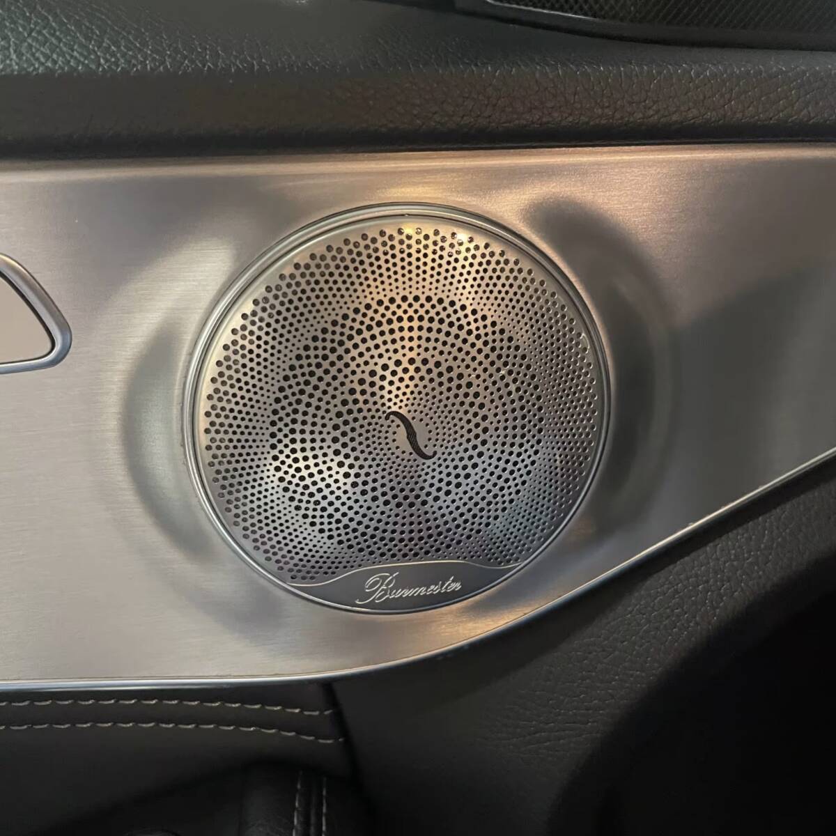ドア スピーカー 丸型 カバー 4個セット メルセデス・ベンツ Cクラス Eクラス GLCクラス W205 W213 X253 シルバー拍卖
