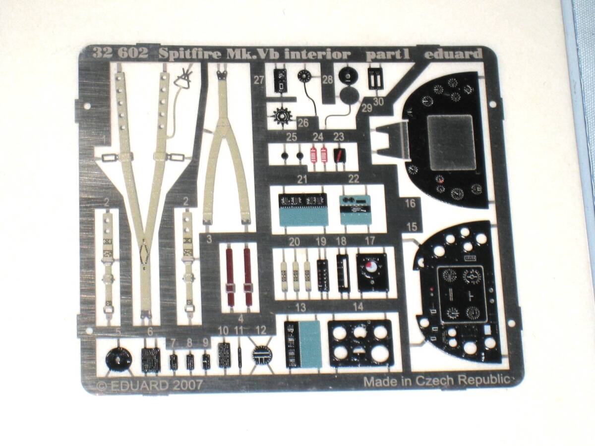エデュアルド 1/32 イギリス軍 スピットファイア Mk. Vb 内装 ハセガワ 用 エッチングパーツ Eduard 32602 Spitfire Mk.Vb interior ②拍卖