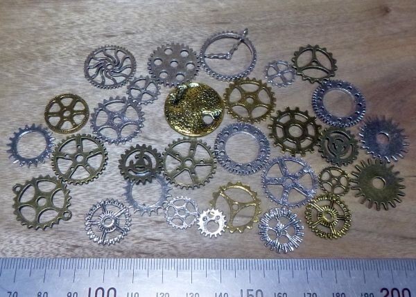 105 クラフト用 ギア チャーム 色々 セット拍卖