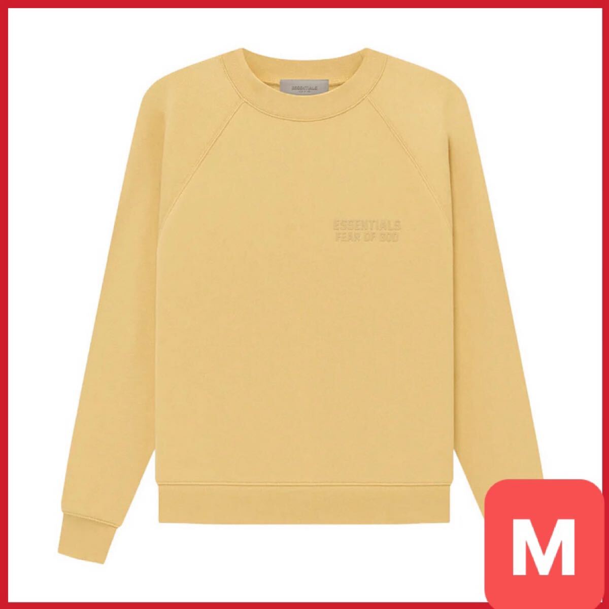★送料無料★【新品】Mサイズ Fear of God ESSENTIALS Essentials Crewneck Sweatshirt LIGHT TUSCAN スウェット トレーナー シャツ 長袖拍卖