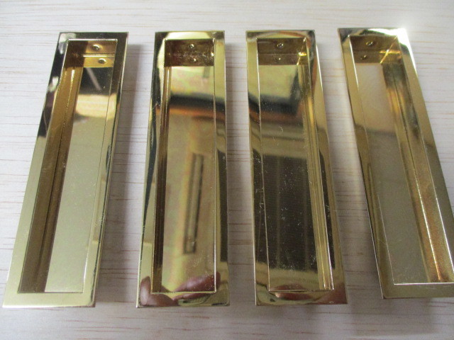 真鍮引手 シーマ応用引手(ツキエス)105ミリ 新品 4ケで¥4000(送料¥185)拍卖