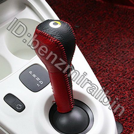 1枚 ハンド ステッチ シフト ハンド カバー Smart Fortwo Forfour 453 ギア ノブ カーインテリア トリム アクセサリー シフトレバー拍卖