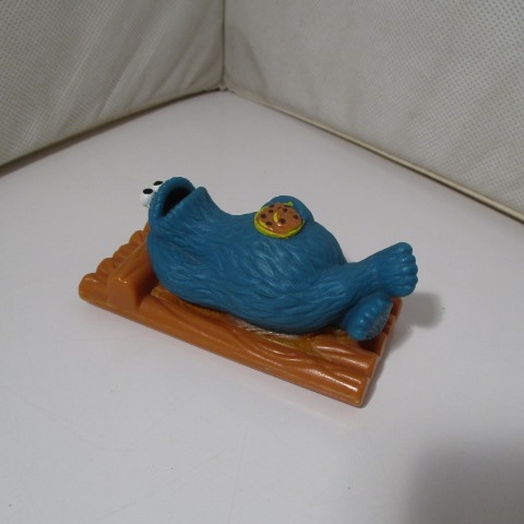 ビンテージ セサミストリート クッキーモンスター Cookie Monster フィギュア Kl863拍卖