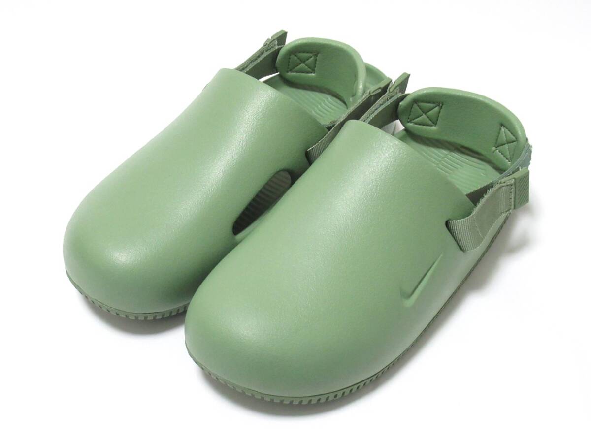 NIKE WMNS CALM MULE オイルグリーン 緑 27cm ナイキ ウィメンズ カーム ミュール FB2185-300拍卖