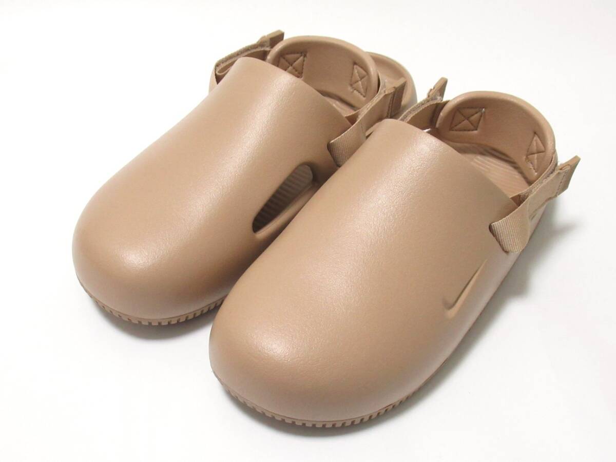 NIKE WMNS CALM MULE サンダル ヘンプ ベージュ 29cm ナイキ カーム ミュール スリッポン キャメル ブラウン FB2185-200拍卖
