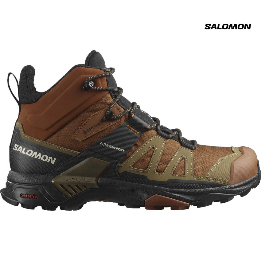 ハイキング ゴアテックス【SALOMONサロモン/M's X ULTRA 4 MID GORE-TEX/L47685400/27.5cm】mtrフット拍卖