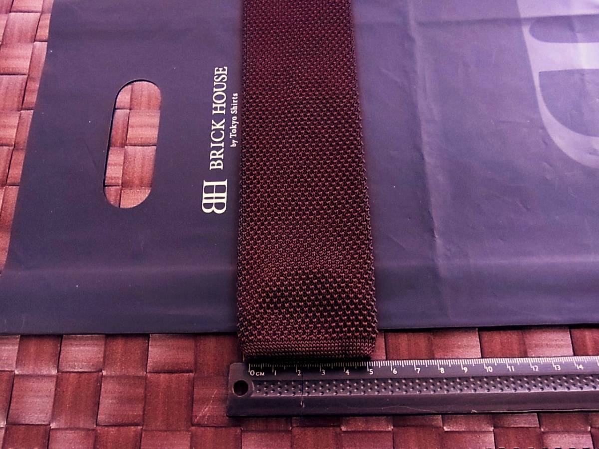 【美品 ニットタイ】0189 ブリックハウスのネクタイ●拍卖