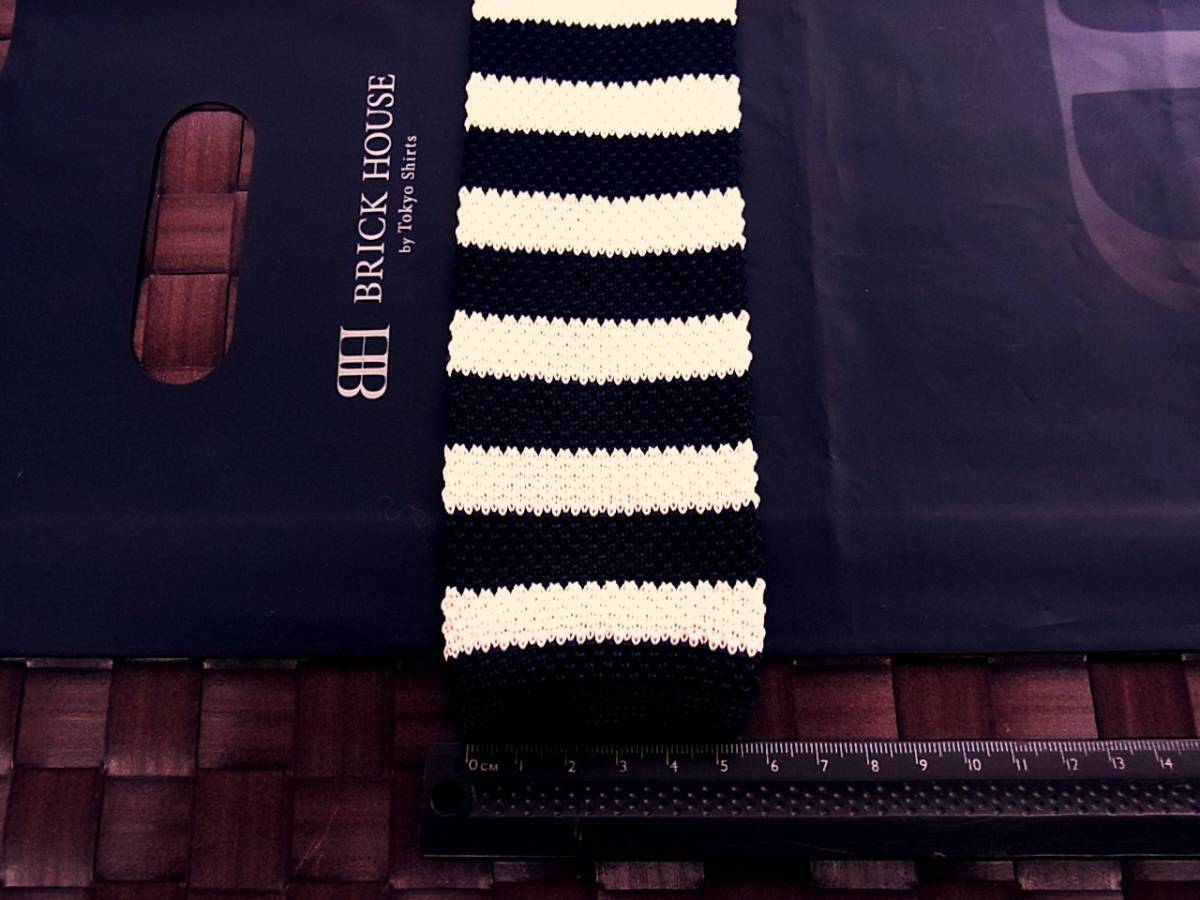 【美品 ニットタイ】0192 ブリックハウスのネクタイ●拍卖