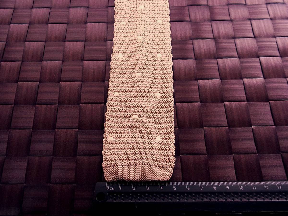 【美品 ニットタイ】0195 スーツカンパニーのネクタイ●拍卖