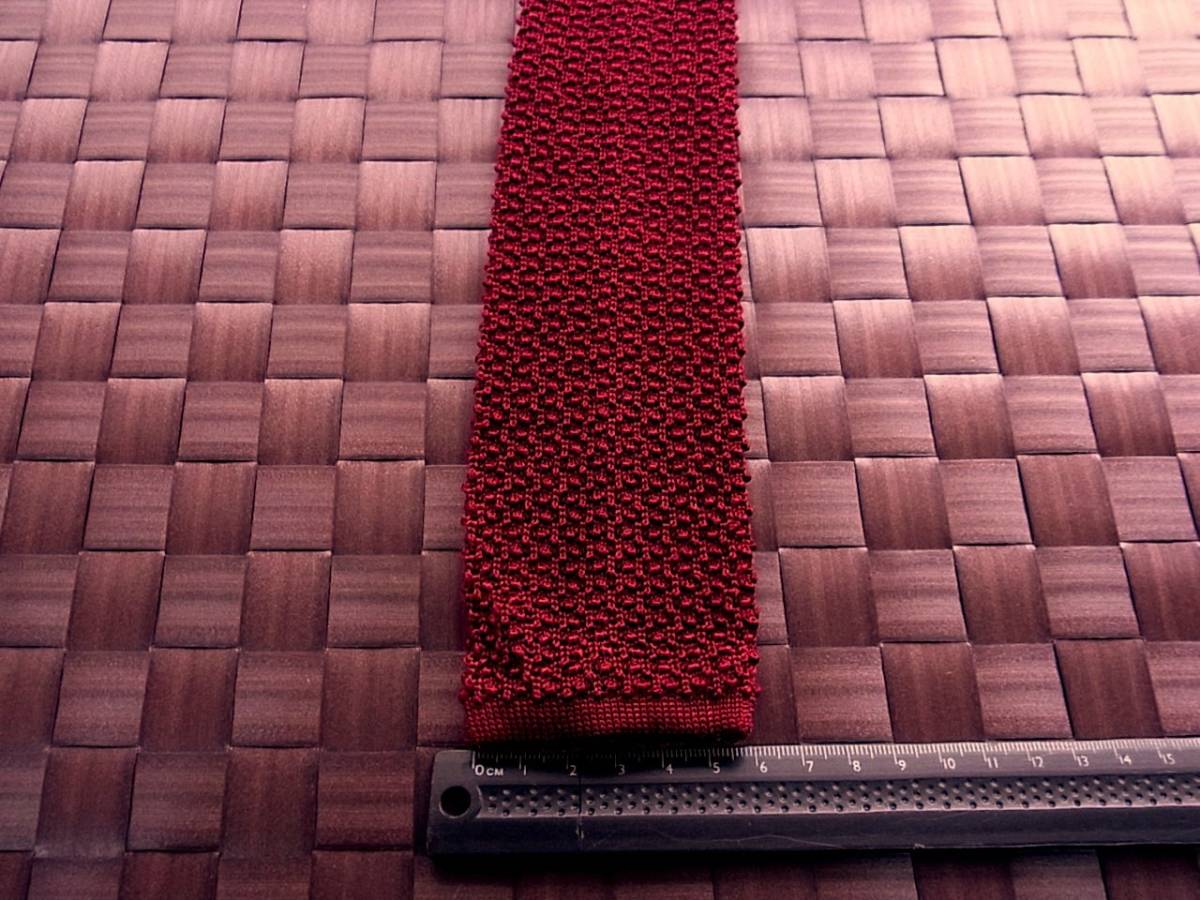 【美品 ニットタイ】0198 スーツカンパニーのネクタイ●拍卖
