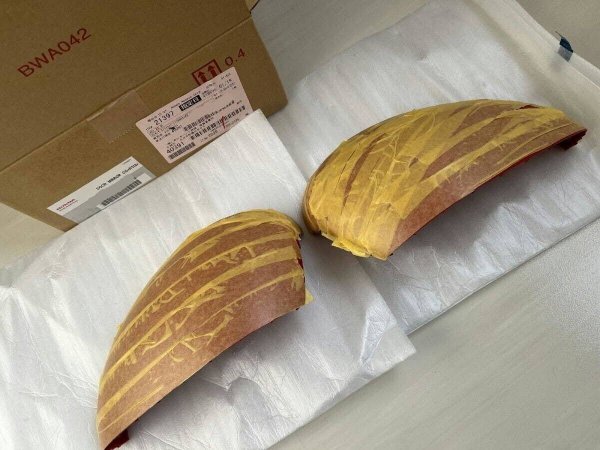 ●未使用 ホンダ FL5 シビック タイプR TypeR 純正 ドアミラーカバー フレームレッド 左右セット★ HONDA door mirror cover拍卖