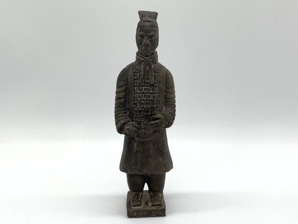 【中国】秦始皇陵兵馬俑 『秦俑 置物』16.2cm 直し有り L0128K拍卖