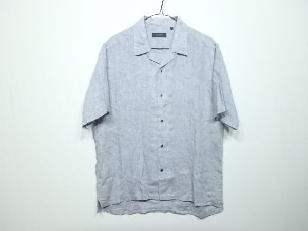 ダーバン 上質! リネン シャツ 開襟シャツ L拍卖