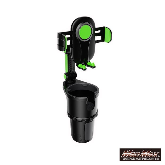 MADMAX トラック用品 車載用 ドリンクホルダー 一体型 携帯ホルダー グリーン/プロフィア ギガ スーパーグリーント クオン【送料800円】拍卖