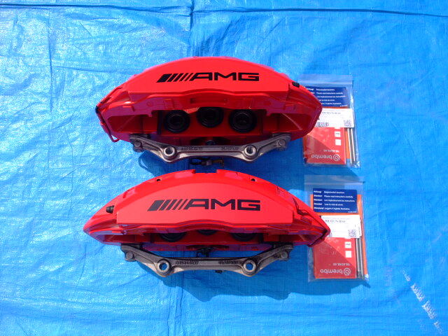 希少 美品 ベンツ GLE G クラス 167 463 AMG GLE 63 53 G63 純正 フロント ブレンボ 6POT ブレーキ キャリパー 左右セット 中古品拍卖