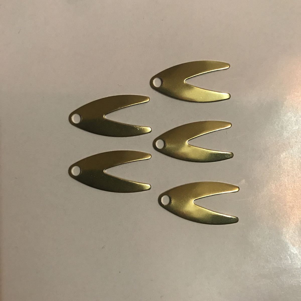 5枚入 #1 ダコタブレード ブラス ポリッシュ ジグ ジギング 自作 フック 鯛ラバ インチク SLG ヒラマサ ブリ 根魚 コロラド拍卖