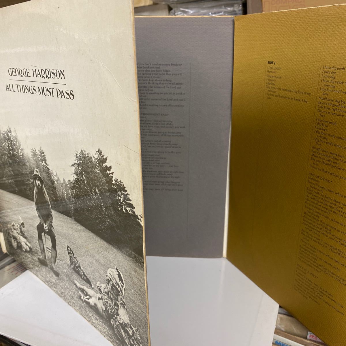 AUSTRALIAオリジナル6面開きコーティング・オープントップ・ジャケットMAT全1 ★GEORGE HARRISON/ALL THINGS MUST PASS ジョージ・ハリスン拍卖