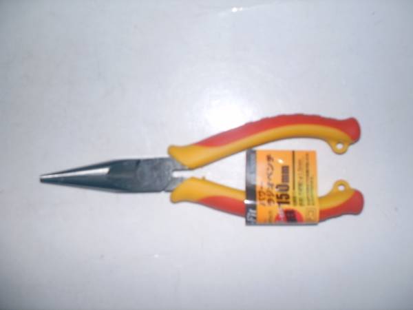 未使用品 日本製 角田 ツノダ 偏芯テコ機能付き パワーラジオペンチ 150mm拍卖