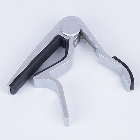 G054-1 ギターカポタスト ラージタイプ アルミ合金製 シルバー拍卖