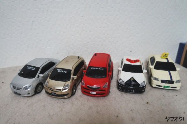 プルバックミニカー 5台セット トヨタ カローラアクシオ パッソSETTE ラクティス クラウンアスリート パトカー 個人タクシー拍卖