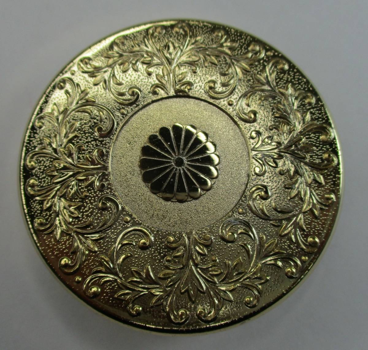 S-1003 朱肉入 朱肉ケース 24KGP 菊拍卖