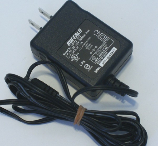 ((送料無料)BUFFALO バッファロー ACアダプター US112-3312 動作OK拍卖