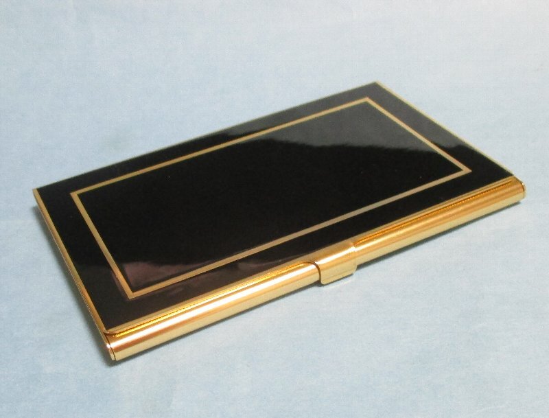 ◆ 金属製「名刺、カード入れ」カードケース 名刺整理ケース 新品未使用 日本製拍卖