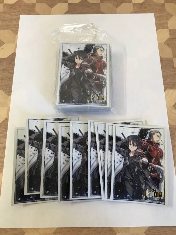 未使用品 SAO ソードアート・オンライン 10th キャラクタースリーブ キリト&ヒースクリフ 2312m18拍卖