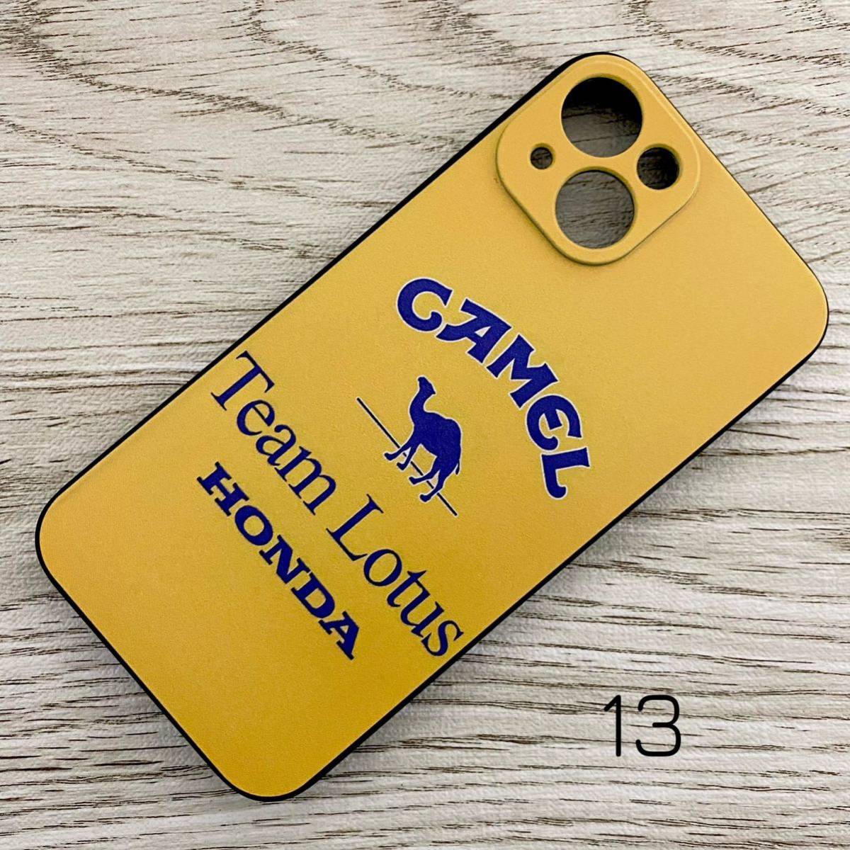 キャメル ロータス ホンダ iPhone 13 ケース F1 アイルトン・セナ スマホ拍卖