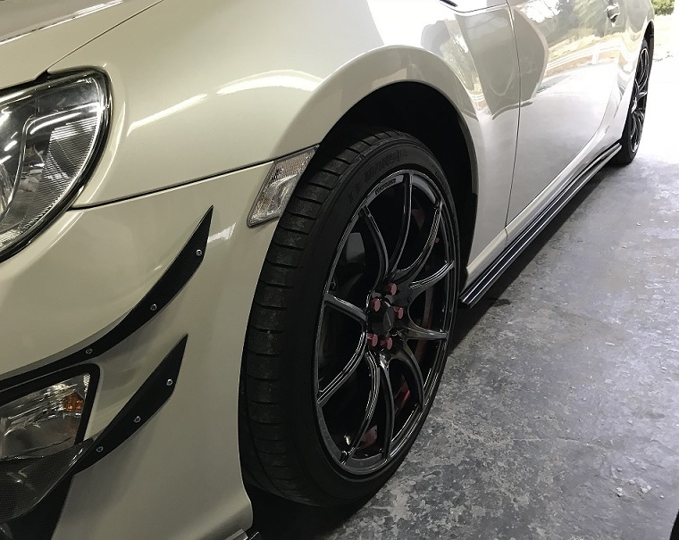 ZN6 ハチロク トヨタ 86 ZC6 スバル BRZ 共通 サイドフラップ 日本製 塗装済み  D4S または マットブラック拍卖
