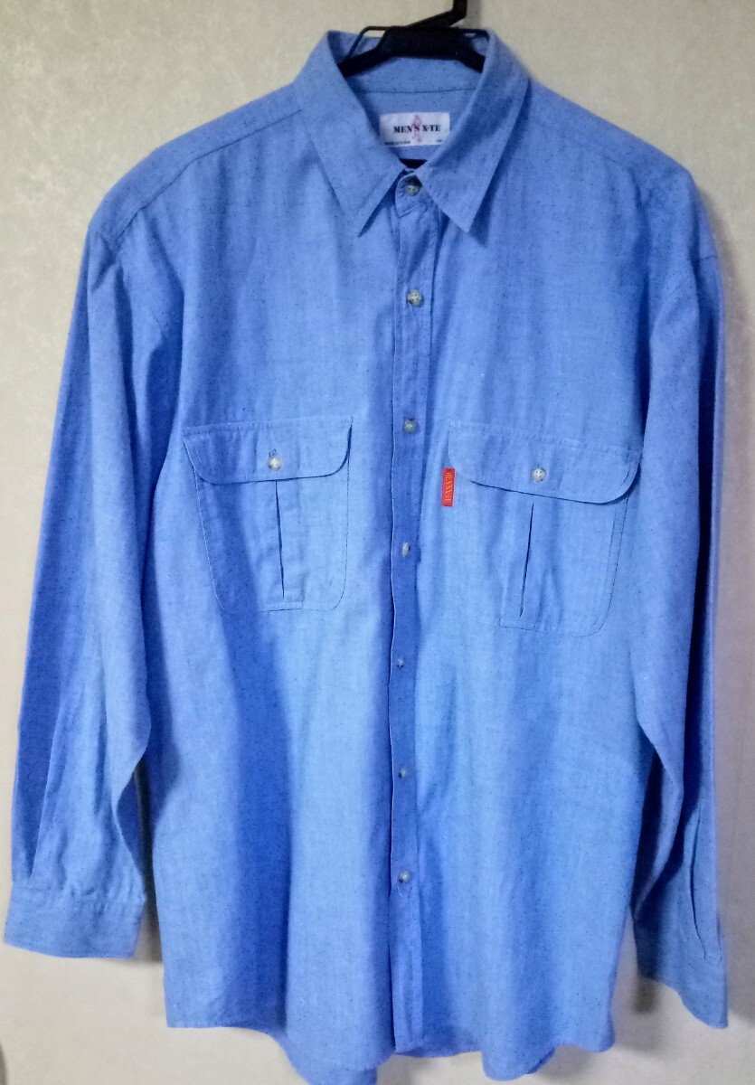 90s Vintage MEN'S X-TE ダンガリー・シャツ (ゆったりM) / ヴィンテージ / ビンテージ / 90年代 / 80s / バブル期 拍卖