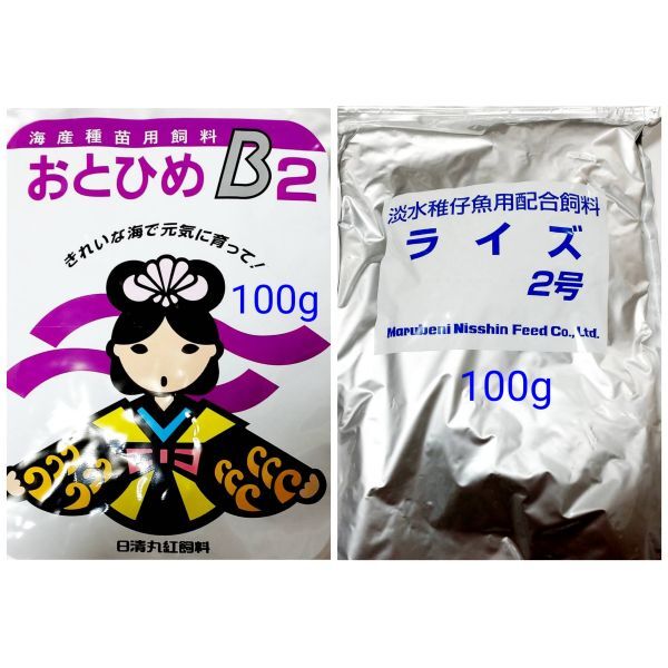 メダカの餌 日清丸紅 おとひめB2 100g ライズ2号 100g 熱帯魚拍卖