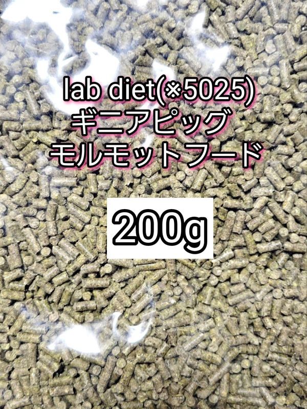 ギニアピッグ ラブダイエット 5025 モルモットフード 200g lab diet デグー チンチラ モルモット 小動物拍卖