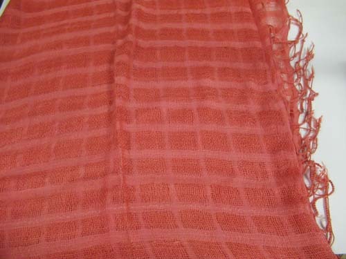 ピンクオ-ガンジの絹 楊柳 80×75センチ スカーフ拍卖