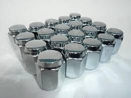 ニッサン 社外ホイール 乗用車用 袋ナット M12 21H 1.25mm 20個 送料込2700円 メッキナット 21HEX M12×1.25 ナット 日産 NISSAN拍卖