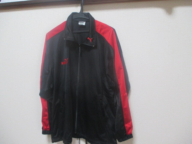 M大き目 ■PUMA プーマ ■ジャージジャケット●黒●USA古着 s拍卖