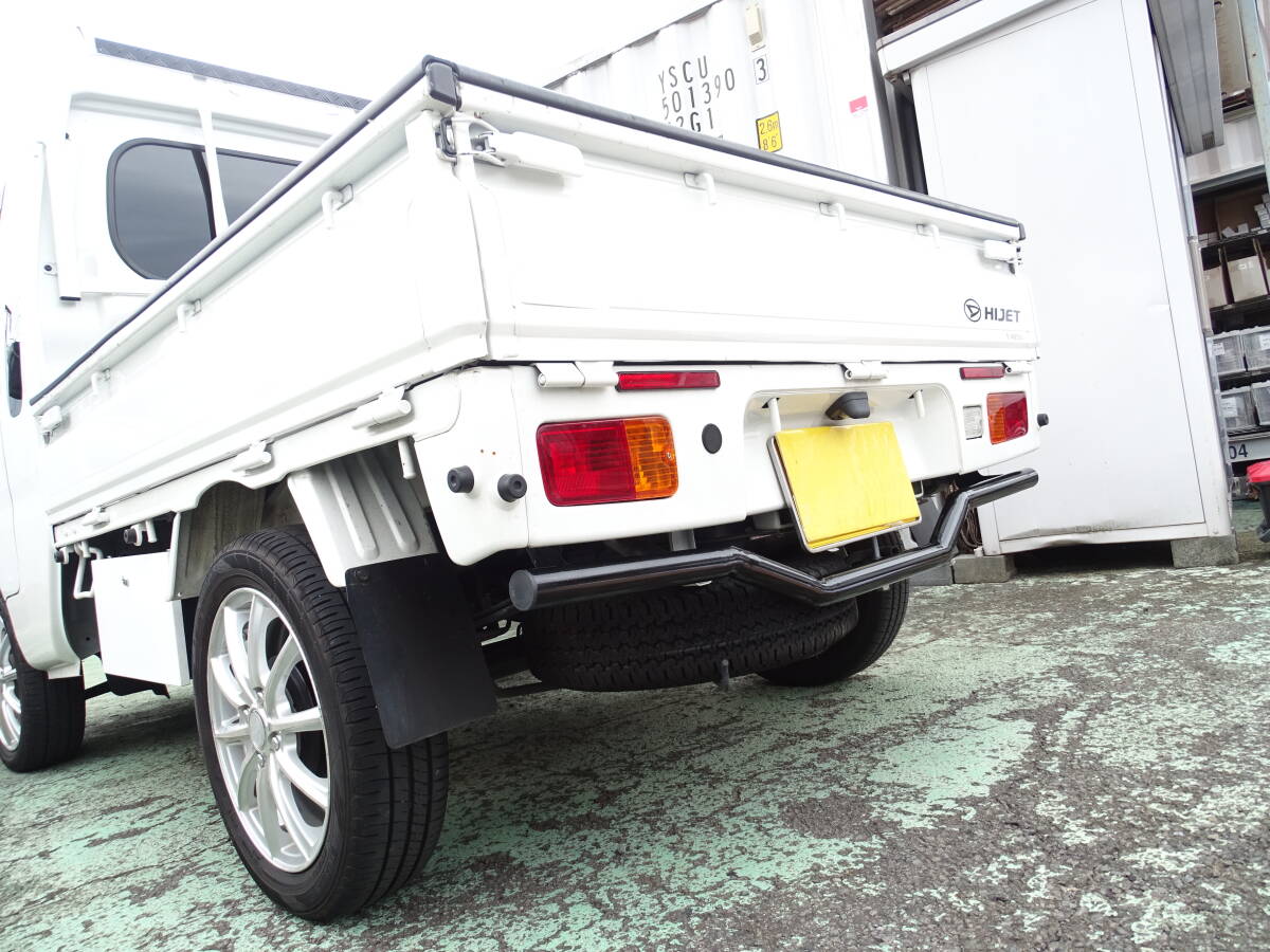 ハイゼットトラック ハイゼットジャンボ S500 S510P 前期 後期 リアバンパーガー パイプ アンダーガード クロカン ピックアップ シルバー拍卖