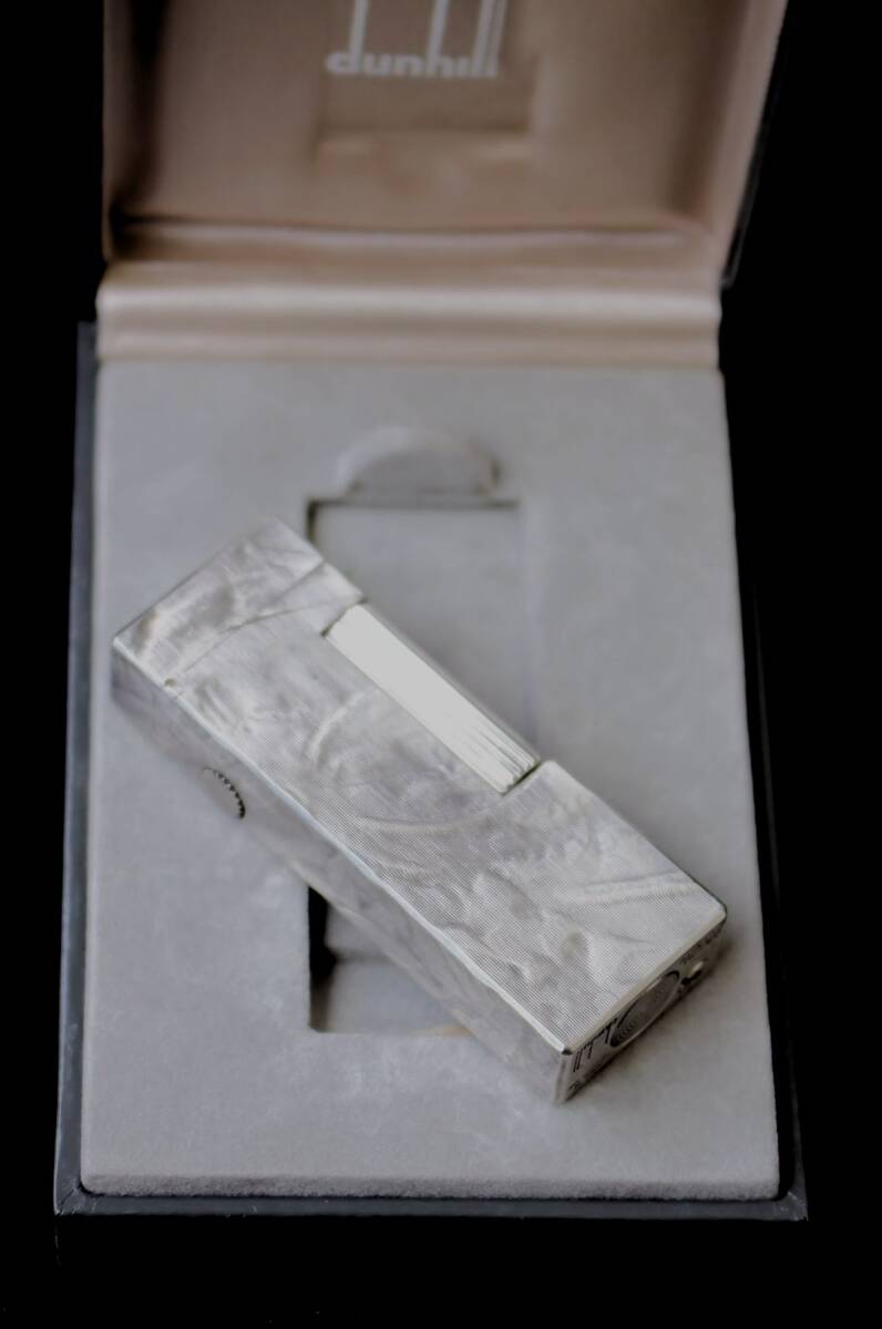 dunhill高級ガスライタ- シルバ-/浮彫 保存箱 拍卖