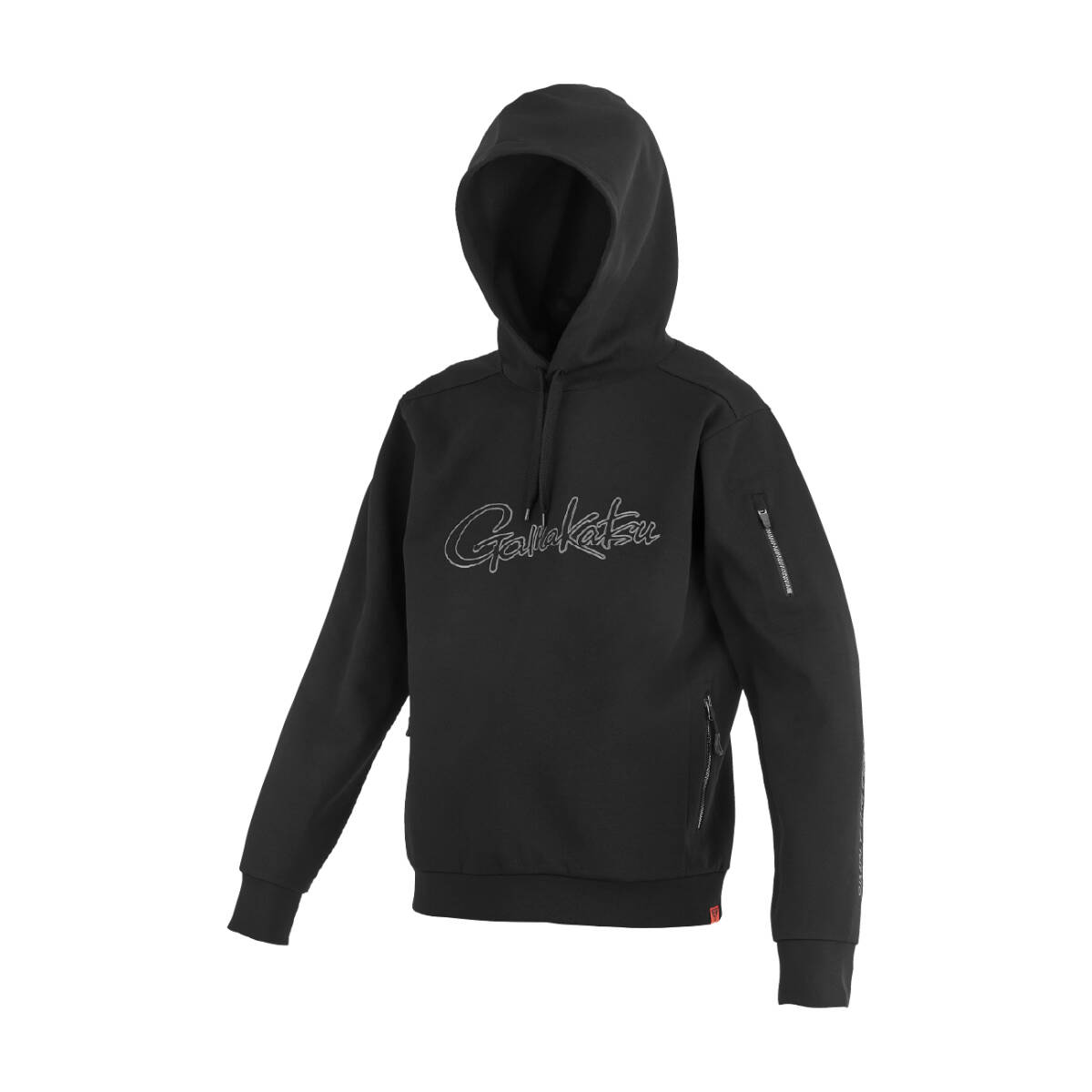 がまかつNEW★フーデッドスウェットシャツ GM3755/黒黒・LL拍卖