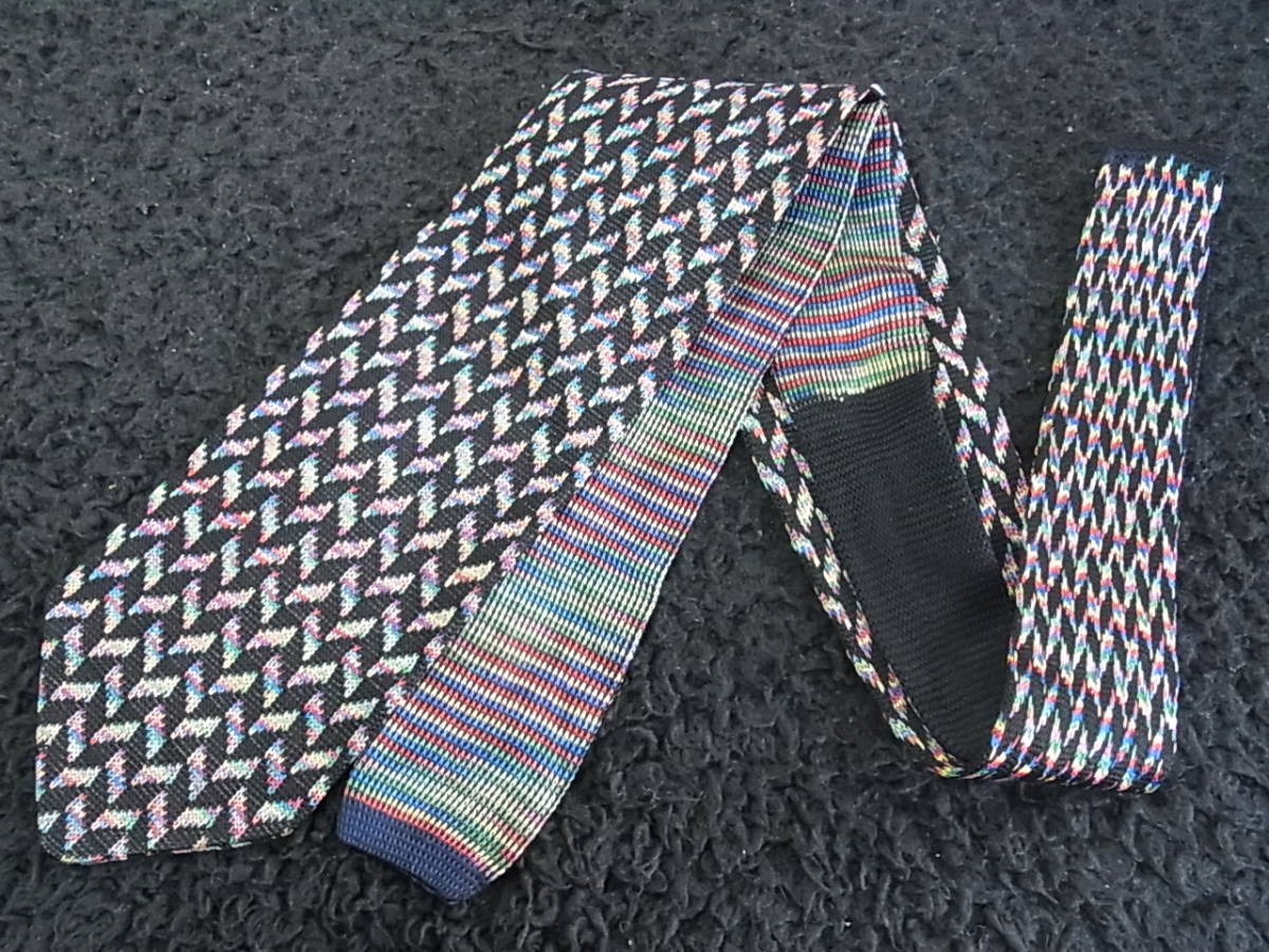 0^o^0ocl♪NIT0563美品/グリーンフィール【本格ニットタイ】ネクタイ拍卖