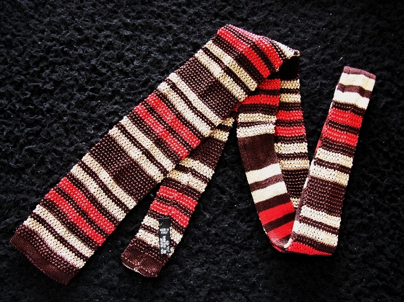 0^o^0ocl♪NIT0509美品/ゲイナー【本格ニットタイ】ネクタイ拍卖