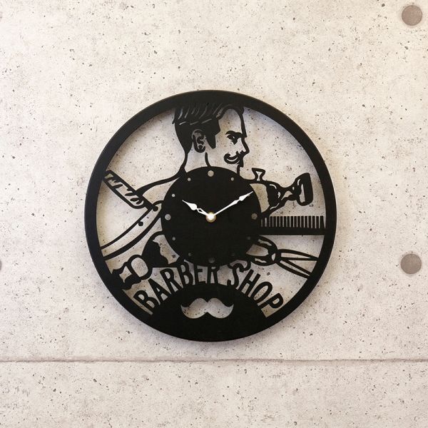 壁掛時計 レーザーカットメタルサイン ウォールクロック 掛け時計 アイアン 時計 インテリア お洒落 おしゃれ 飾り 店舗拍卖