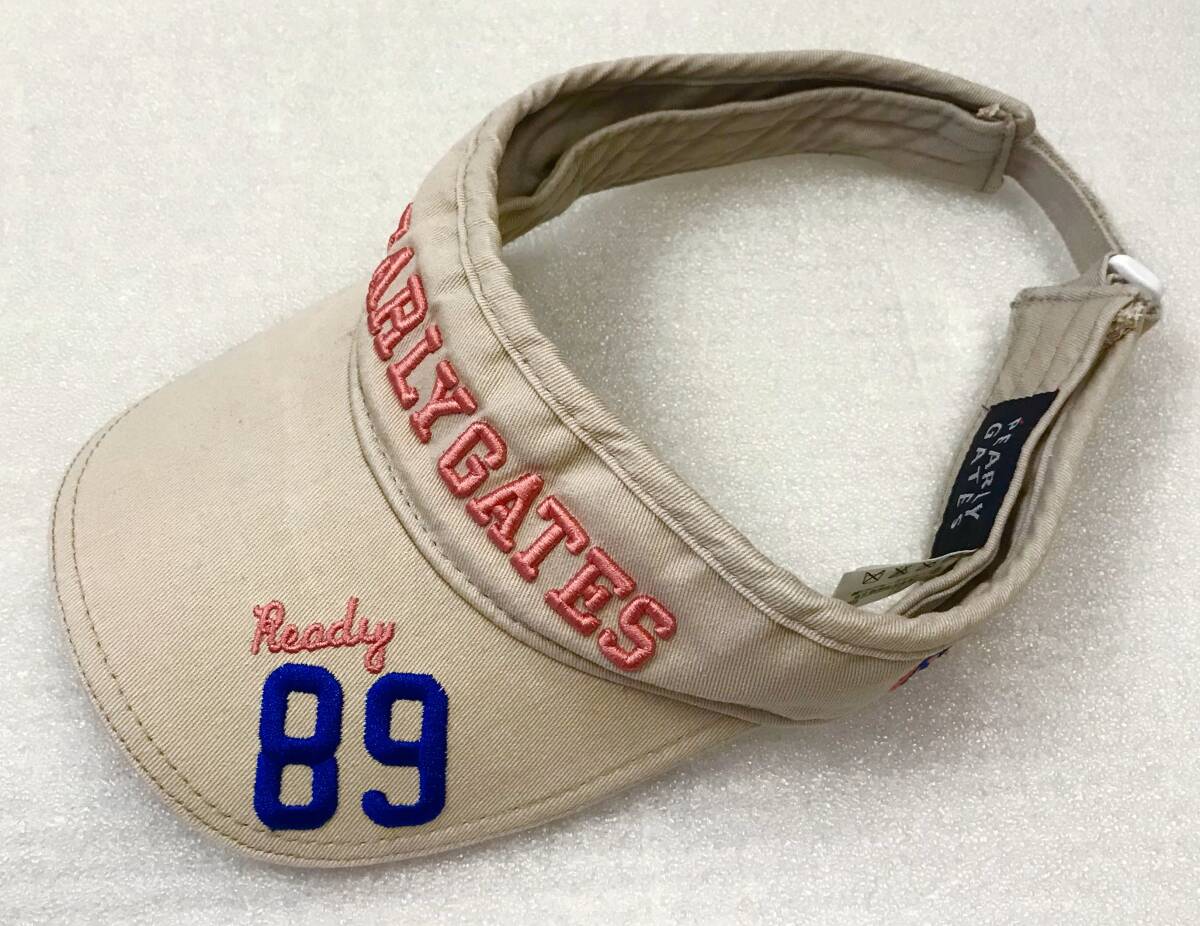【中古】PEARLY GATES パーリーゲイツ Ready89バイザー ベージュ系 拍卖