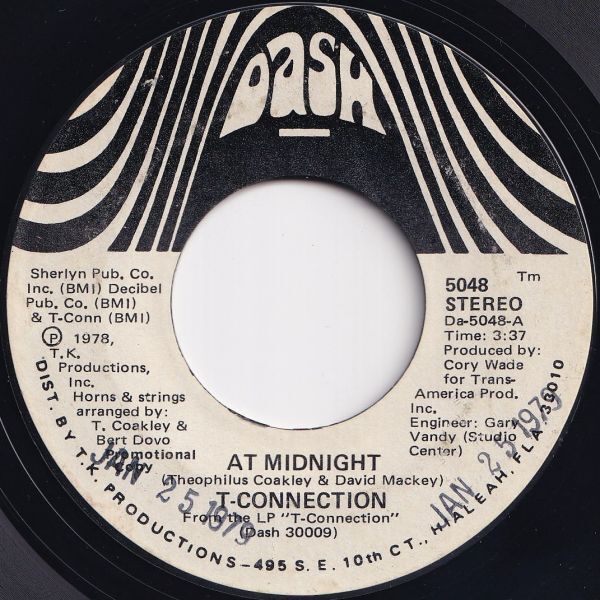 T-Connection At Midnight / At Midnight Dash US 5048 207643 SOUL DISCO ソウル ディスコ レコード 7インチ 45拍卖