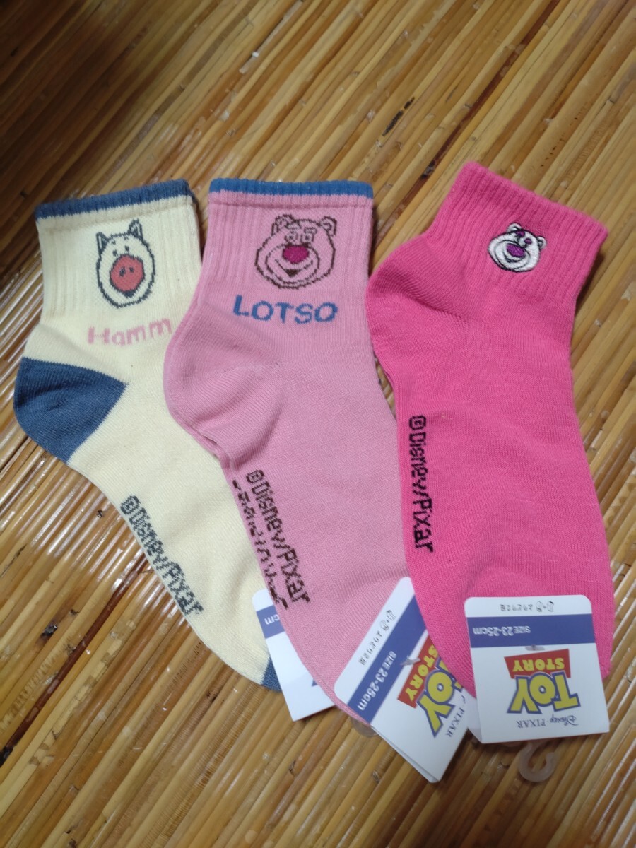 トイ・ストーリー 靴下 レディース 3足セット ロッツォ 拍卖