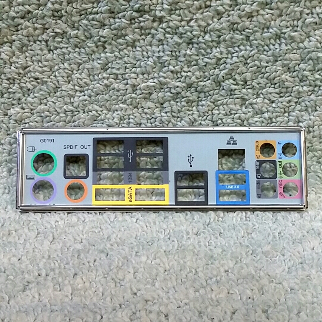 岐阜 即日 送料185円 ★ MicroATX マザーボード ★ GA-790XTA-UD4 用 I/O シールド バックパネル ★ X062拍卖