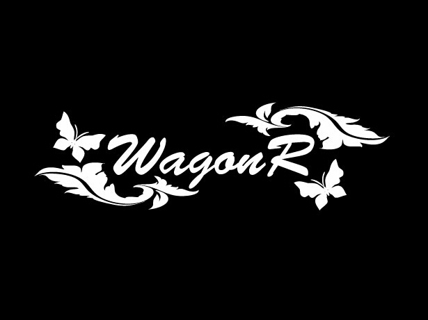 スズキ ワゴンR カッティングステッカー 蝶 白色拍卖