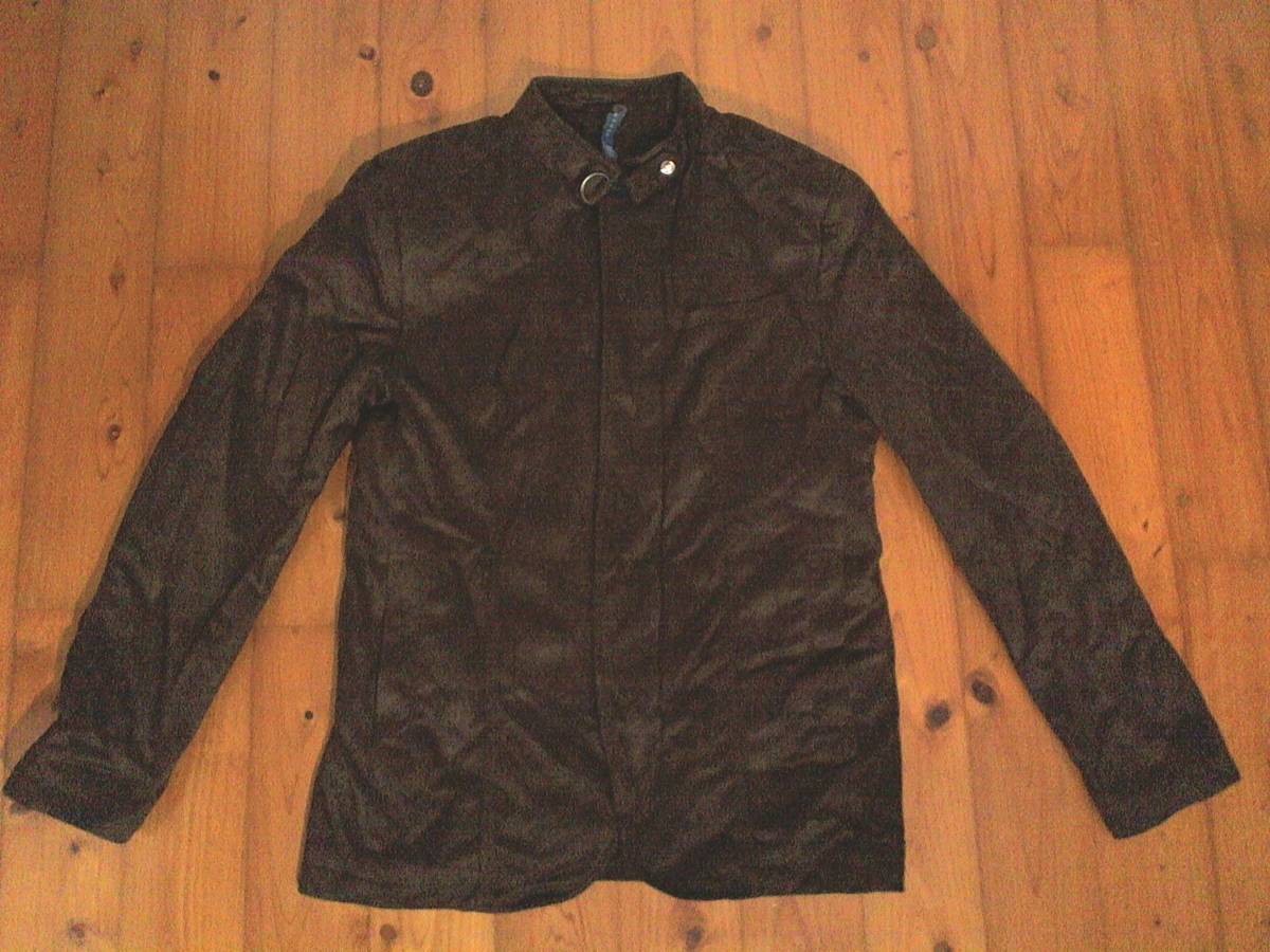 ☆ザラ【ZARA】ジップアップ 中綿ジャケット 微起毛 スエード調 M 濃こげ茶 ブラウン拍卖