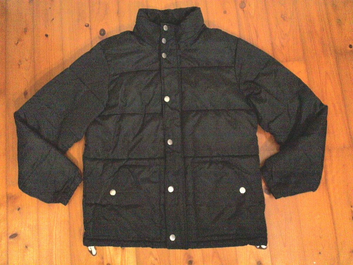 ☆フード無☆オールドネイビー【OLD NAVY】ジップアップ 中綿 ジャケット ジャンパー S/P/P 黒 ブラック拍卖