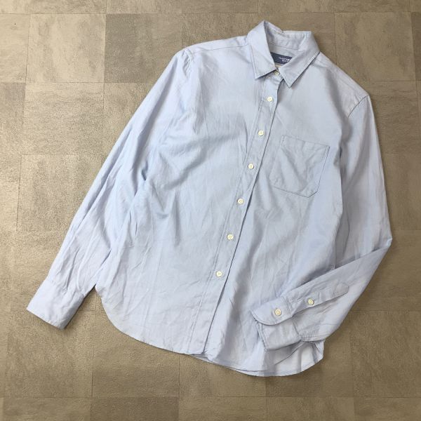 良品 Maker’s Shirt メーカーズシャツ 鎌倉シャツ 長袖シャツ レディース 9 M ライトブルー拍卖